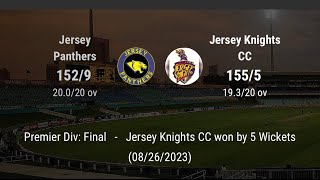 Final Jersey Knights vs Jersey Panthers Jersey Knights CC 2nd innings [upl. by Elenore377]