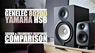 Genelec 8020D vs Yamaha HS8  Sound amp Frequency Response Comparison [upl. by Mines]