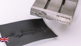 Embossing logo onto vegan leather with ultrasonic technology [upl. by Seiuqram]