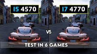 Intel i5 4570 vs Intel i7 4770  Test In 6 Games [upl. by Einberger]