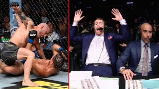 UFC 266 Commentator Booth Reactions [upl. by Ydac]