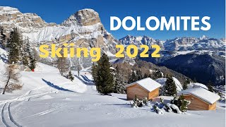 Dolomites skiing December 2022 [upl. by Kant858]