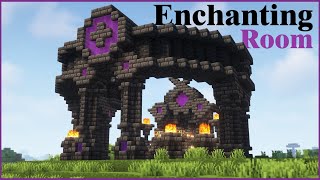 Minecraft How to build an Epic Enchanting room  Tutorial [upl. by Ssenav]