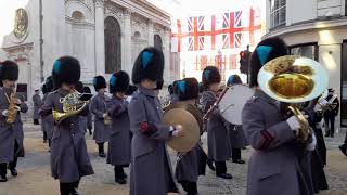 Band of the Irish Guards Lord Mayors Show 2023 [upl. by Eicart]