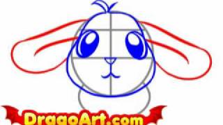 How to draw a simple rabbit step by step [upl. by Nowyt]