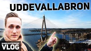 UDDEVALLABRON Åker till Uddevalla har en dag där kör drönaren runt Uddevallabron [upl. by Niamreg]