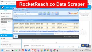 Rocket Reach Data Scraper  Rocket Reach Browser Automation  Extract Contact List from Rocket Reach [upl. by Aset529]