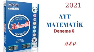 TOPRAK YAYINLARI AYT MATEMATİK 6DENEME ÇÖZÜMLERİ [upl. by Eidnyl858]