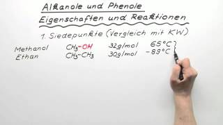 Alkanole und Phenole  Eigenschaften und Reaktionen  Chemie  Organische Chemie [upl. by Sera680]