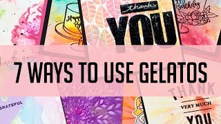 7 ways to use Faber Castell Gelatos gesso mixed media [upl. by Ramsa]