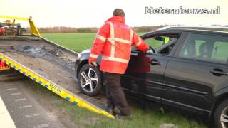 Auto de sloot in op N381 Sleen [upl. by Hodgkinson]