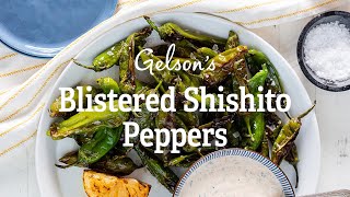 Blistered Shishito Peppers amp Cilantro Crema [upl. by Acireit]