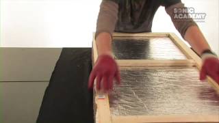 How To Make A Rockwool Sound Absorber  Acoustic Panels  Part 3 Fabric [upl. by Iand]