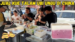 PERTAMA KALI COBA JUAL KUE TALAM UNGU DI CHINA PADUAN WANGI SANTAN  UBI UNGUNYA MANTAP LUDES🥹 [upl. by Dric]