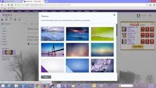 How to apply theme in yahoo mail  Apply Wallpaper in yahoo mail  Yahoo mail customization [upl. by Porter]