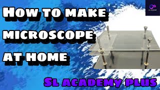 How to make microscope at home  easy way😱😱scienceproject viralvideo SLacademyplus [upl. by Nalyt]