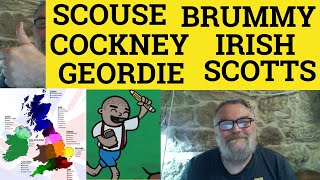 🔵 Cockney Brummie South West Welsh Scouse Scottish Geordie Irish  A Variety Of British Accents [upl. by Ytsrik]