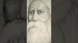 Rabindranath Tagore Drawing youtubeshortsdrawingyoutuberabindrajayantidrawing [upl. by Ricard]