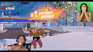 IShowSpeed Gets A Fortnite Win With New Girlfriend StrawberryTabby And Gets A Surprise [upl. by Godliman]