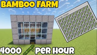 The BEST Automated Bamboo Farm In Minecraft 121 JAVA amp BEDROCK [upl. by Avaria]