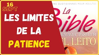 16 Septembre  Les limites de la patience  La Bible au Quotidien [upl. by Arie]