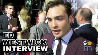 Ed Westwick Talks Long Hair amp ROMEO amp JULIET Costumes at World Premiere [upl. by Baumann]