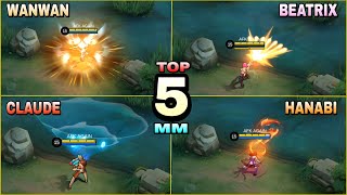 TOP 5 BEST MARKSMAN FOR SEASON 30  MLBB [upl. by Marbut]