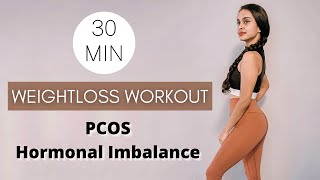 PCOS Weight Loss Workout  Hormonal Imbalances Irregular Periods Beginner Low Impact [upl. by Christine]