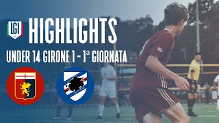 Highlights GenoaSampdoria U14 Pro Girone PiemonteLiguria 1 giornata stagione 202324 [upl. by Hairam]