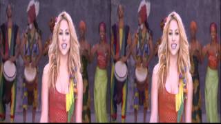 Shakira  Waka Waka Live 3D Music Video Stereoscopic 3DTV [upl. by Limaj882]