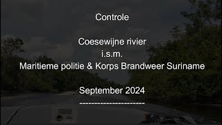 Controle werkzaamheden Dienst s Lands Bosbeheer te Coesewijne rivier [upl. by Britte]