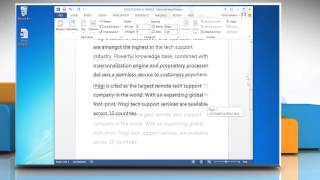 Insert Section breaks and Page numbering in Microsoft® Word 2013 [upl. by Lerraj]