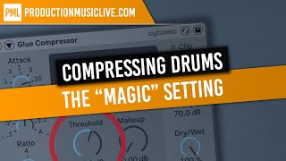 How To Compress Drums with Ableton Glue Compressor The Magic Setting [upl. by Sacks]