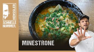 Schnelles Minestrone Rezept von Steffen Henssler [upl. by Adrahs]