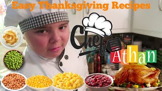 Chef Athans Easy Thanksgiving Dinner Recipes [upl. by Nesrac36]