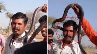 Snakebite kills man after the reptile was forcefully garlanded around neck [upl. by Eibbob]