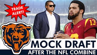 Chicago Bears Mock Draft AFTER NFL Combine Ryan Poles Makes BIG TRADE  2024 NFL Draft [upl. by Yam]