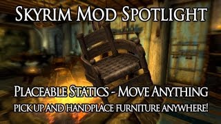 Skyrim Mod Spotlight Placeable Statics  Move Anything by iceburg [upl. by Kalagher]