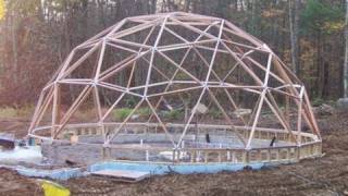 Geodesic Dome Greenhouse  Part 8  ASSEMBLING THE DOME [upl. by Melita]