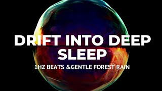 Binaural Beats 1Hz The Science of Inducing Deep Sleep with Gentle Forest Rain [upl. by Spiro218]