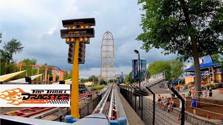 4K Top Thrill Dragster POV at Cedar Point [upl. by Brynne]