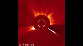 NASA  Incoming Comet Outgoing CME [upl. by Aihsyak]