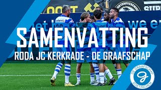 SAMENVATTING  RUIME en VERDIENDE overwinning van DE GRAAFSCHAP op bezoek bij Roda JC Kerkrade 14 [upl. by Neffets]