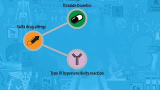 USMLE Prep  Thiazide Diuretics  Sulfa Drug Allergy [upl. by Ylrebnik]