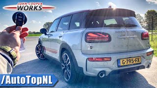 2020 MINI CLUBMAN JCW 306HP  REVIEW POV on ROAD amp AUTOBAHN NO Speed Limit by AutoTopNL [upl. by Penelope]