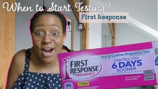 First Response Pregnancy Test When To Really Test [upl. by Nwahc]