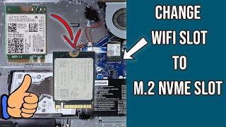 Convert WiFi Slot to M2 NVMe SSD Slot [upl. by Quiteris660]