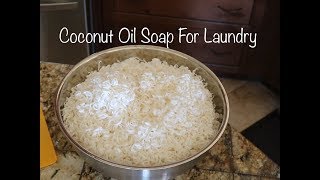 Coconut Oil Soap for Laundry  Tutorial [upl. by Harper124]