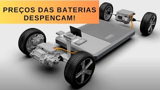 Preços das baterias de carros elétricos estão caindo [upl. by Nomahs]