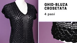 Ghid  Bluza crosetata regina serii [upl. by Jochebed]